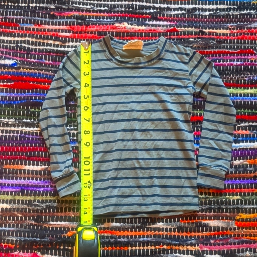Chasing Windmill thermal long John (agave with navy strips) 3T 100% merino wool